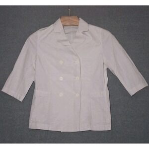 Uniqlo x Ines De La Fressange Blazer Womens Beige Linen Blend Jacket Coat - XS